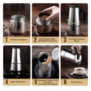 Alternative view of Espresso Maker (Moka Pot) 9 Fincan