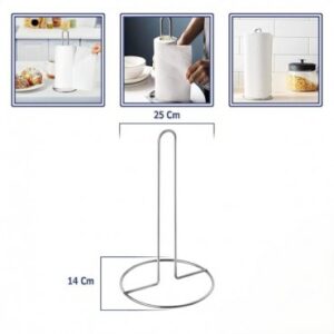 Alternative view of Dik Kağıt Havluluk Krom Renk