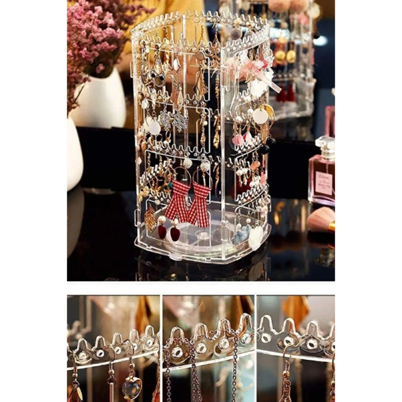 360° Dönebilen Takı Organizeri - Görsel 5