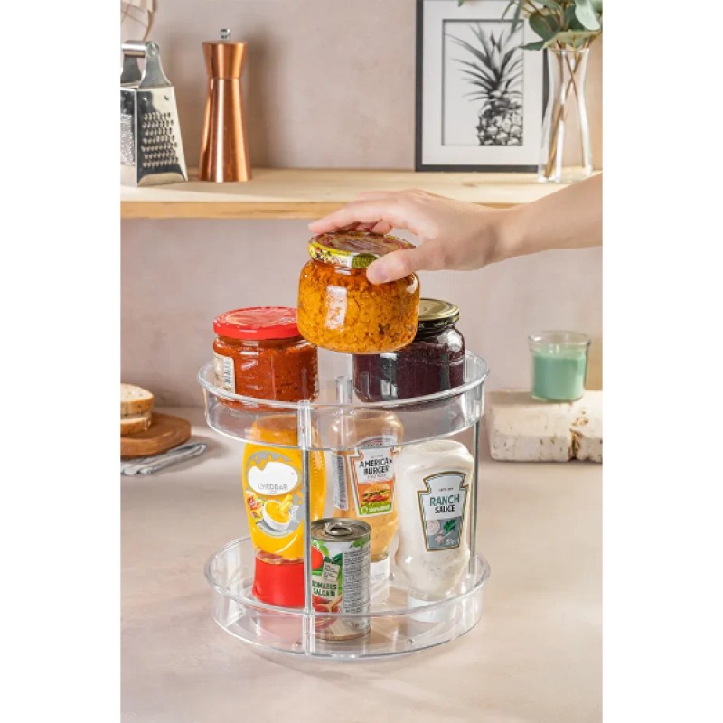 Çok Amaçlı Dönebilen 2 Katlı Organizer - Görsel 2