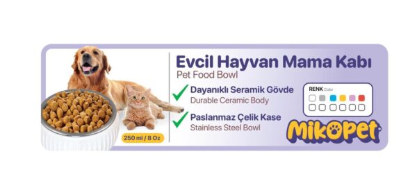 Mikopet Organik Seramik Mama Kabı Kiremit