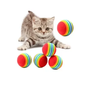 Sünger Kedi Köpek Çiğneme Ve Oyun Topu 4 Adet