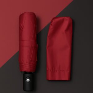 Alternative view of Bordo Kılıflı Otomatik Kompakt Şemsiye